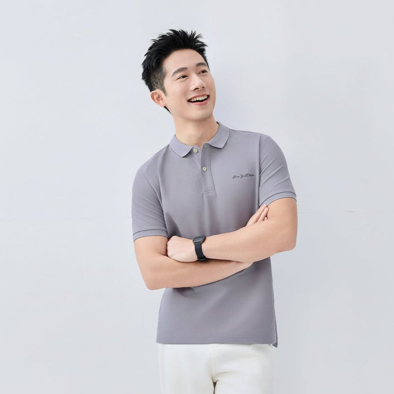 Giordano Men's Relaxed Fit Cool Jade Pique Signature Polo - first_variant_option_2 Premium Polo for Giordano