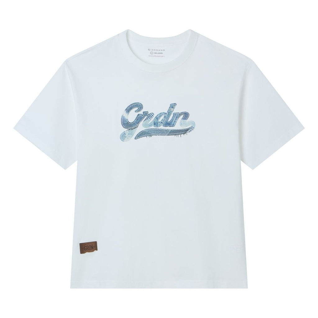 Giordano Men’s Relaxed Fit Cotton Graphic Tee - first_variant_option_2 Premium Print Tee for Giordano