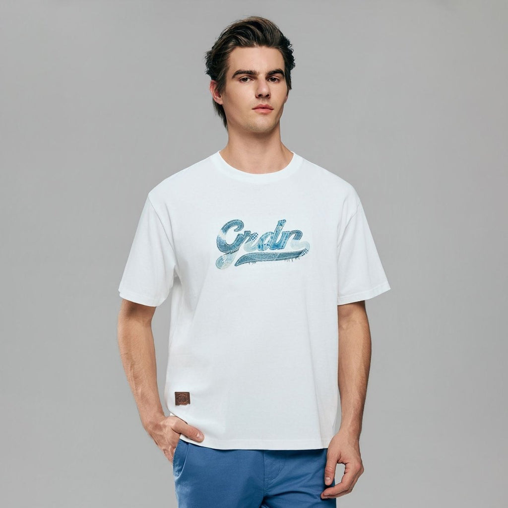 Giordano Men’s Relaxed Fit Cotton Graphic Tee - first_variant_option_2 Premium Print Tee for Giordano