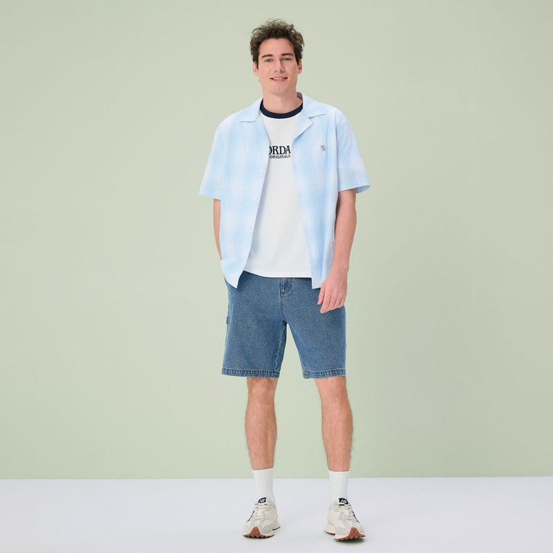 Giordano Men’s Relaxed Fit Cotton Ringer Tee - first_variant_option_2 Premium Print Tee for Giordano