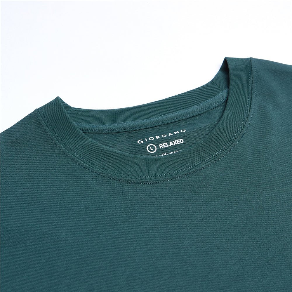 Giordano Men's Relaxed Fit Multi - Badge Graphic Tee - first_variant_option_2 Premium Print Tee for Giordano