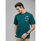 Giordano Men's Relaxed Fit Multi - Badge Graphic Tee - first_variant_option_2 Premium Print Tee for Giordano