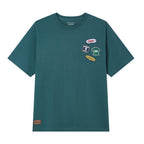 Giordano Men's Relaxed Fit Multi - Badge Graphic Tee - first_variant_option_2 Premium Print Tee for Giordano