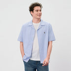 Giordano Men's Relaxed Fit Short Sleeve Lion Oxford Shirt - first_variant_option_2 Premium Shirts for Giordano