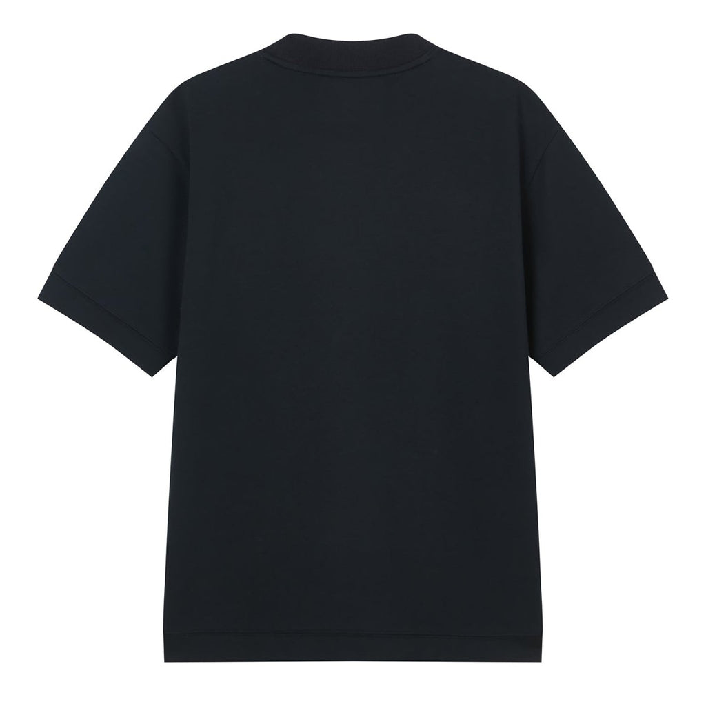 Giordano Men's Relaxed Interlock Crew Neck Tee With Embroidery - first_variant_option_2 Premium Tee for Giordano