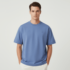 Giordano Men’s Relaxed Interlock Crew Neck Tee with Embroidery - first_variant_option_2 Premium Tee for Giordano