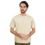 Giordano Men’s Relaxed Interlock Crew Neck Tee with Embroidery - Premium Tee