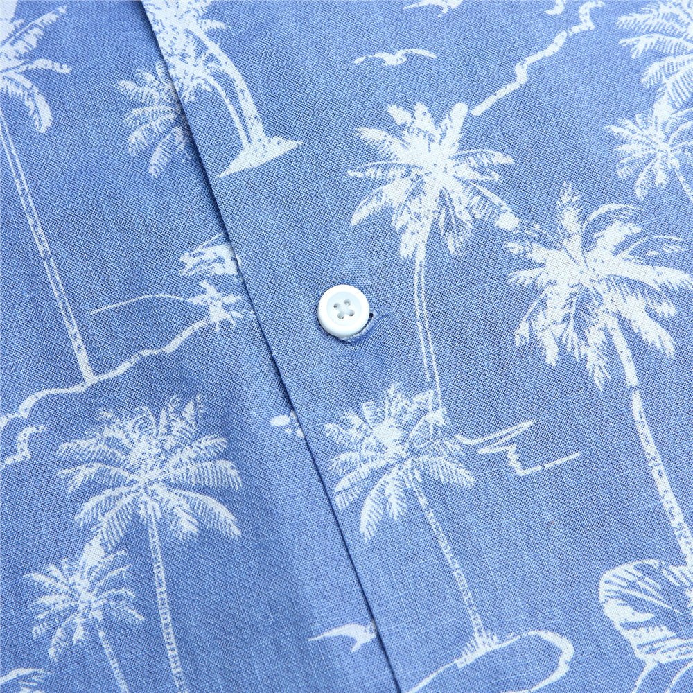 Giordano Men's Relaxed Linen Cotton Printed Shirt - first_variant_option_2 Premium Shirt for Giordano
