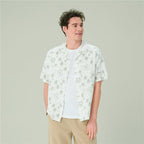 Giordano Men's Relaxed Linen Cotton Printed Shirt - first_variant_option_2 Premium Shirt for Giordano