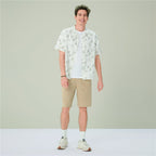 Giordano Men's Relaxed Linen Cotton Printed Shirt - first_variant_option_2 Premium Shirt for Giordano