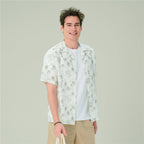 Giordano Men's Relaxed Linen Cotton Printed Shirt - first_variant_option_2 Premium Shirt for Giordano