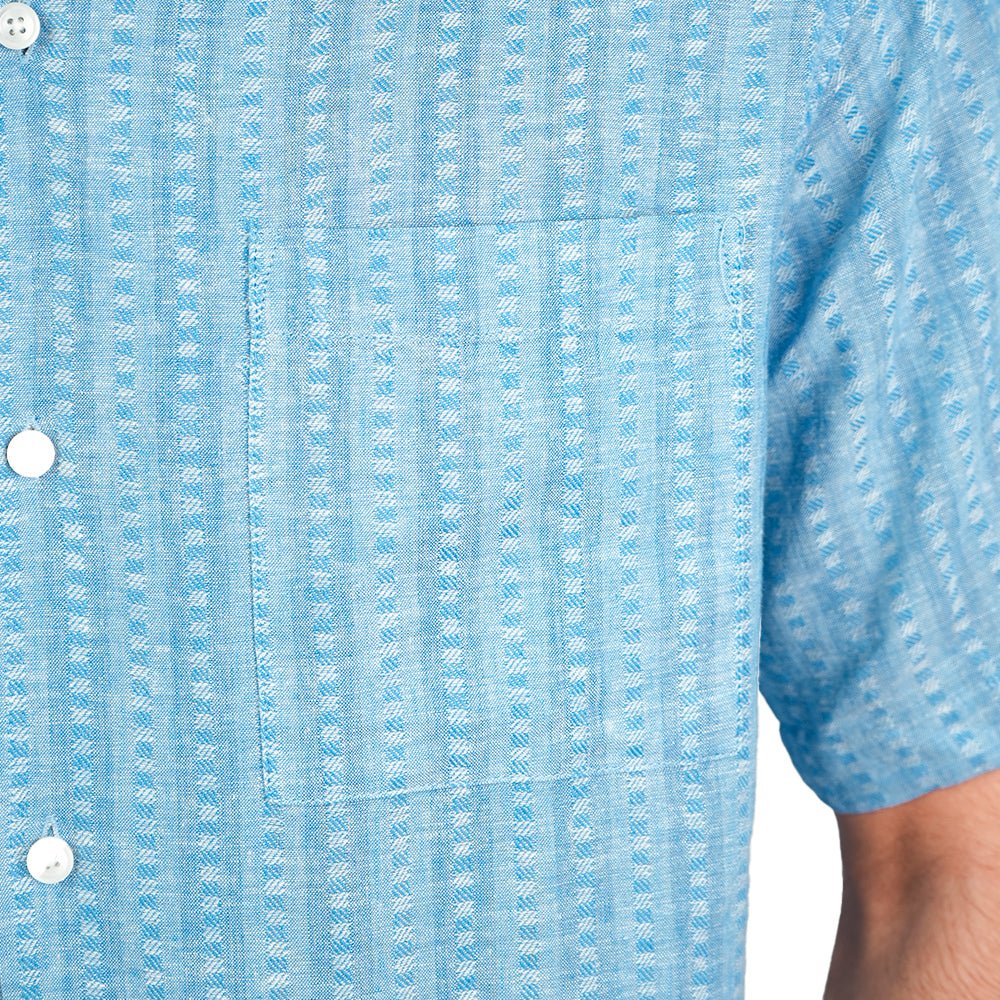 Giordano Men’s Relaxed Linen Cotton Short Sleeve Button Shirt - first_variant_option_2 Premium Shirt for Giordano