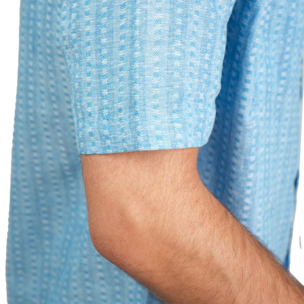 Giordano Men’s Relaxed Linen Cotton Short Sleeve Button Shirt - first_variant_option_2 Premium Shirt for Giordano