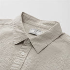Giordano Men’s Relaxed Seersucker Long Sleeve Button Shirt - first_variant_option_2 Premium Shirt for Giordano