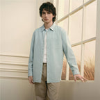 Giordano Men’s Relaxed Seersucker Long Sleeve Button Shirt - first_variant_option_2 Premium Shirt for Giordano
