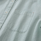 Giordano Men’s Relaxed Seersucker Long Sleeve Button Shirt - first_variant_option_2 Premium Shirt for Giordano