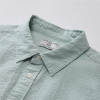 Giordano Men’s Relaxed Seersucker Long Sleeve Button Shirt - first_variant_option_2 Premium Shirt for Giordano