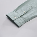 Giordano Men’s Relaxed Seersucker Long Sleeve Button Shirt - first_variant_option_2 Premium Shirt for Giordano