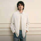 Giordano Men’s Relaxed Seersucker Long Sleeve Button Shirt - first_variant_option_2 Premium Shirt for Giordano