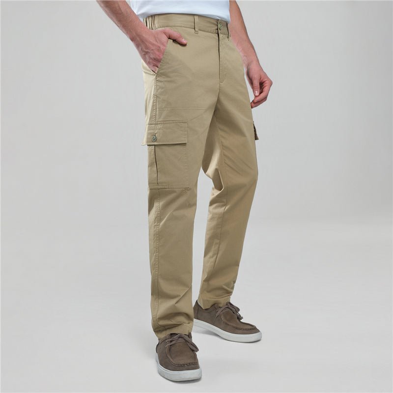 Giordano Men’s Relaxed Stretch Twill Cargo Khakis - first_variant_option_2 Premium Pants for Giordano