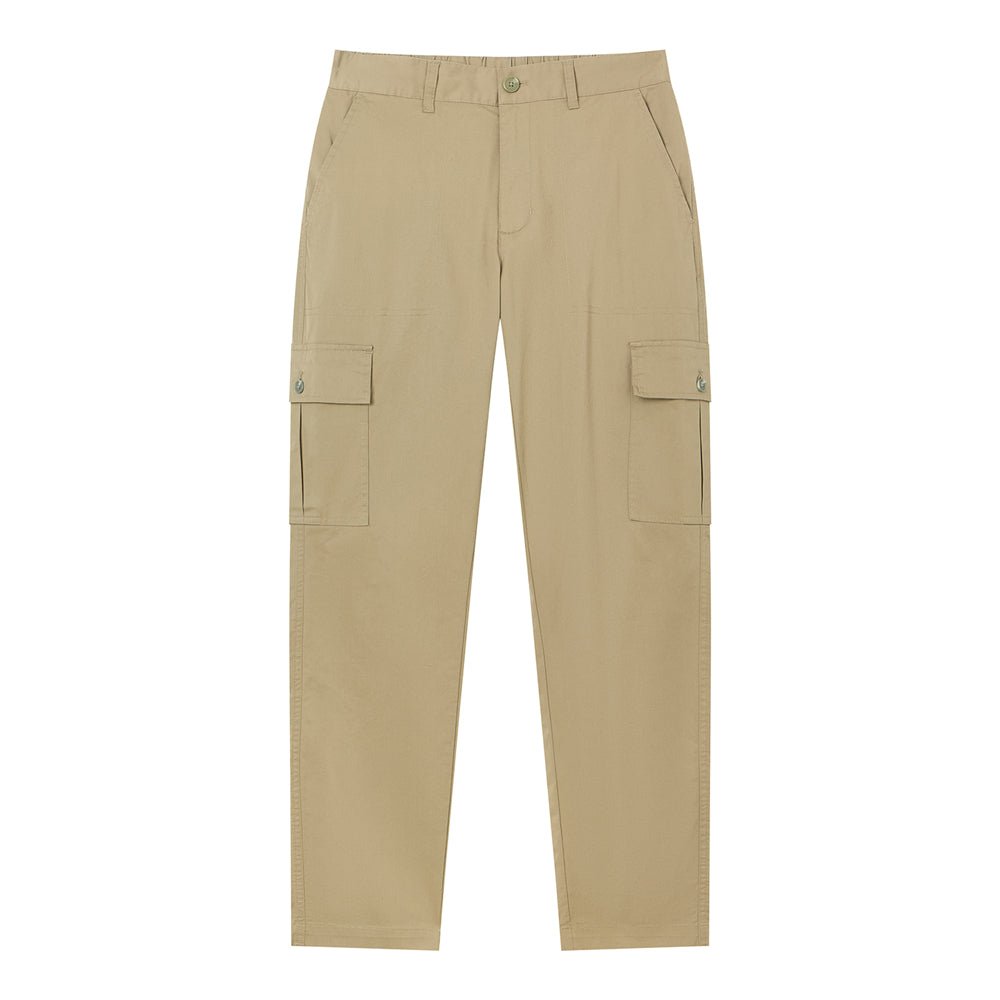 Giordano Men’s Relaxed Stretch Twill Cargo Khakis - first_variant_option_2 Premium Pants for Giordano