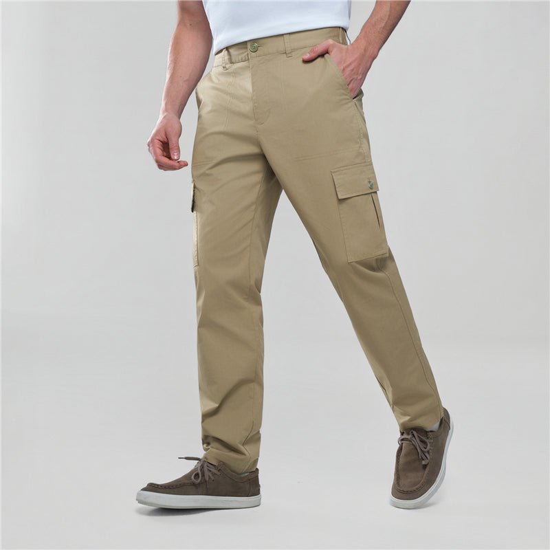 Giordano Men’s Relaxed Stretch Twill Cargo Khakis - first_variant_option_2 Premium Pants for Giordano