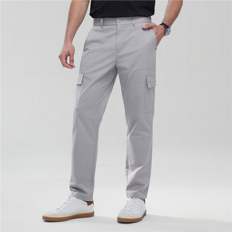 Giordano Men’s Relaxed Stretch Twill Cargo Khakis - first_variant_option_2 Premium Pants for Giordano