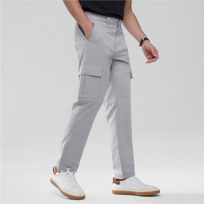 Giordano Men’s Relaxed Stretch Twill Cargo Khakis - first_variant_option_2 Premium Pants for Giordano