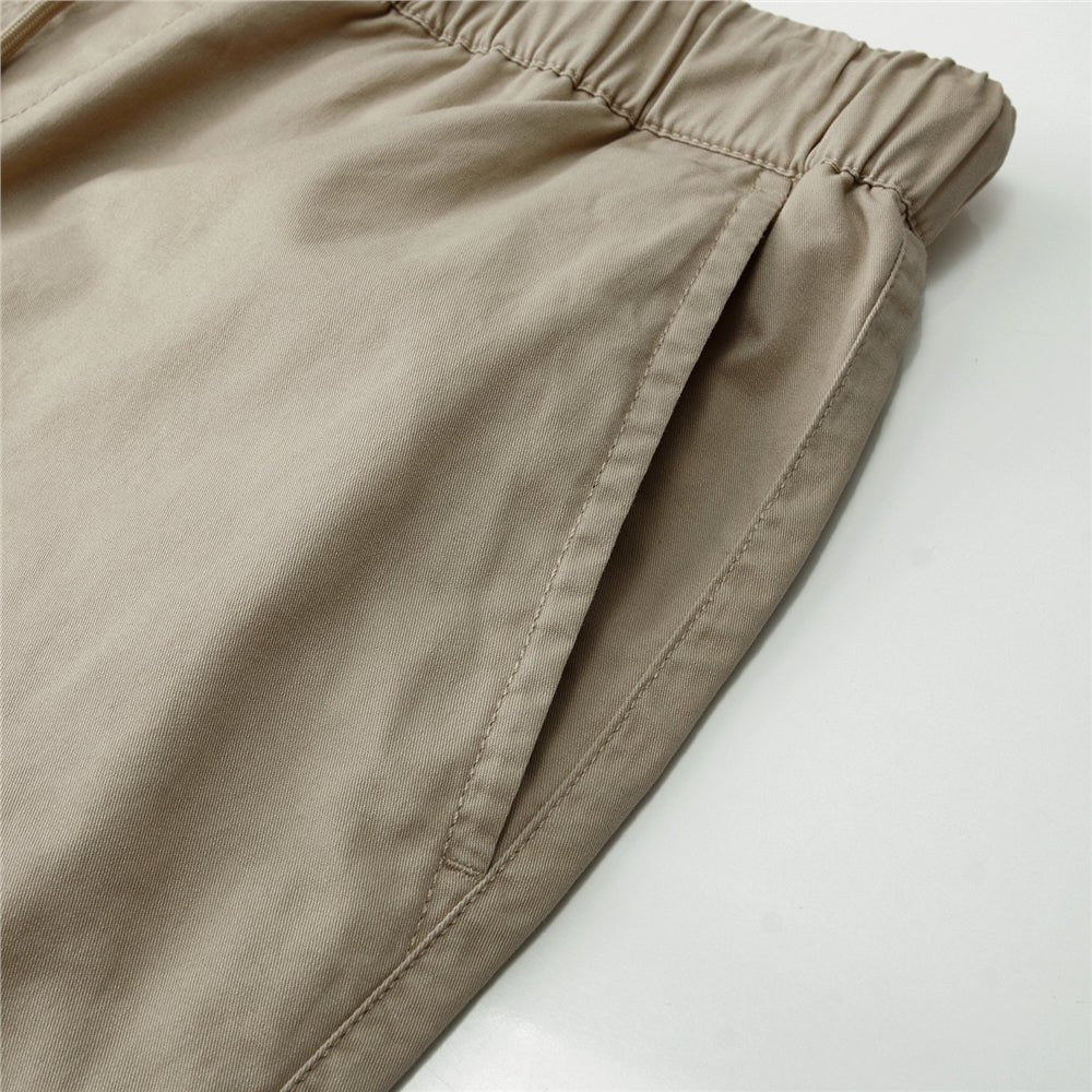 Giordano Men’s Relaxed Twill Mid - Rise Shorts with Elastic Waist - first_variant_option_2 Premium Shorts for Giordano