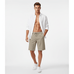 Giordano Men’s Relaxed Twill Mid - Rise Shorts with Elastic Waist - first_variant_option_2 Premium Shorts for Giordano