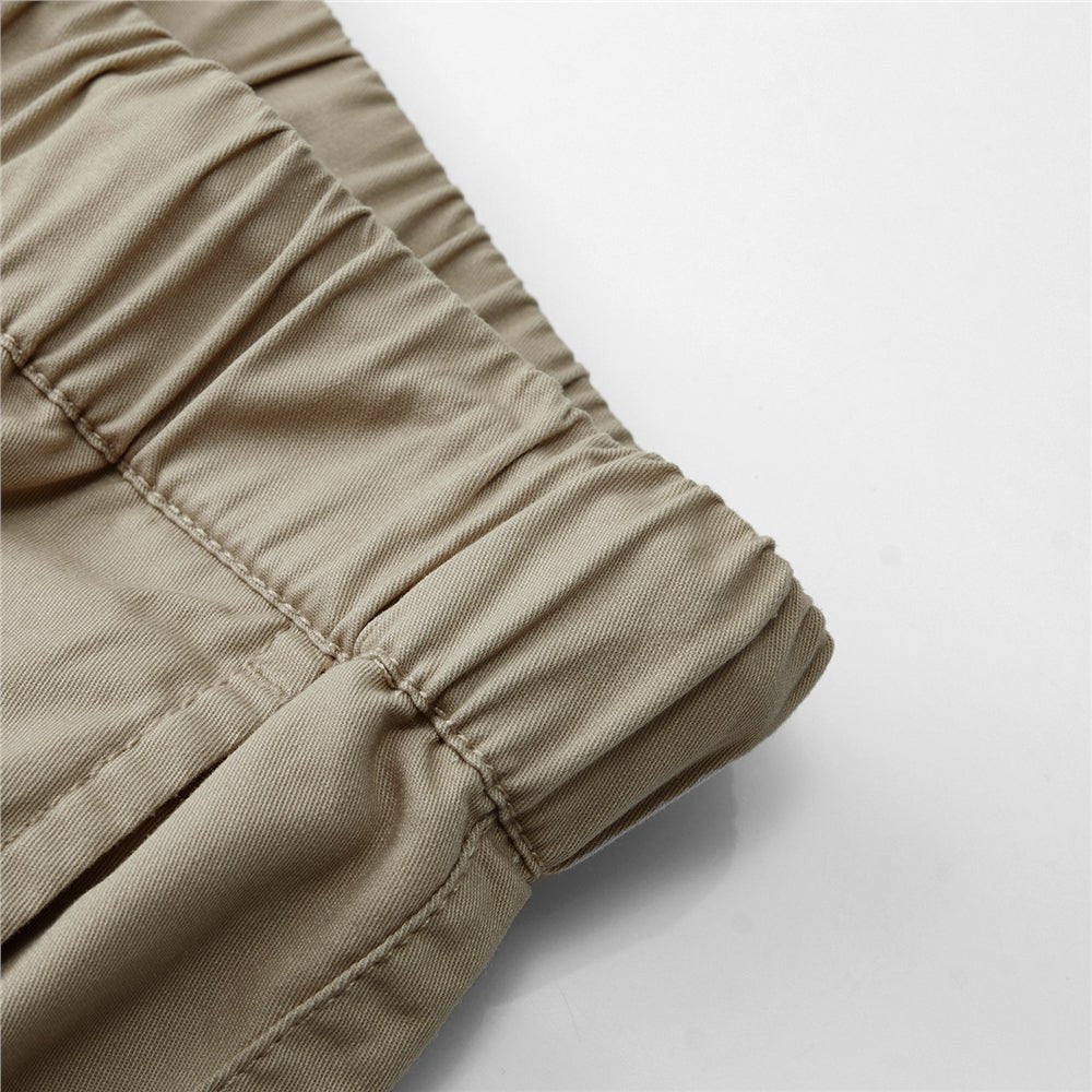 Giordano Men’s Relaxed Twill Mid - Rise Shorts with Elastic Waist - first_variant_option_2 Premium Shorts for Giordano