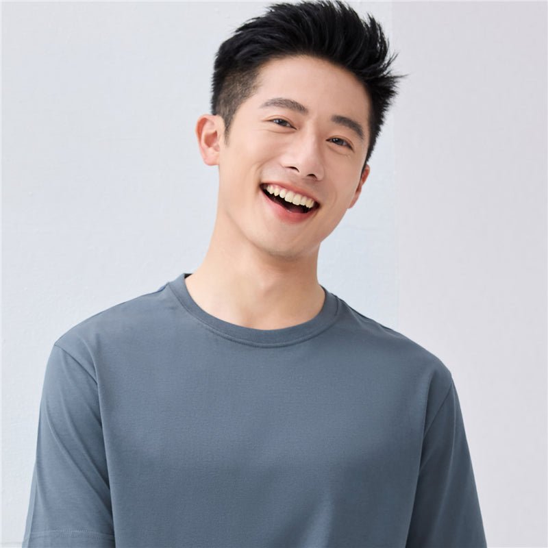 Giordano Men’s Relaxed Waffle Crew Neck Short Sleeve Tee - first_variant_option_2 Premium Tee for Giordano