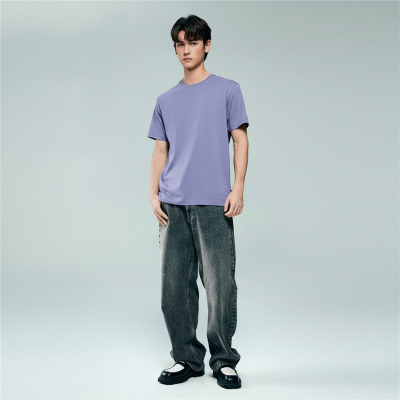 Giordano Men’s Relaxed Waffle Crew Neck Short Sleeve Tee - first_variant_option_2 Premium Tee for Giordano