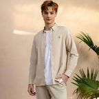 Giordano Men's Shirt With Small Lion Embroidery - Premium Shirts