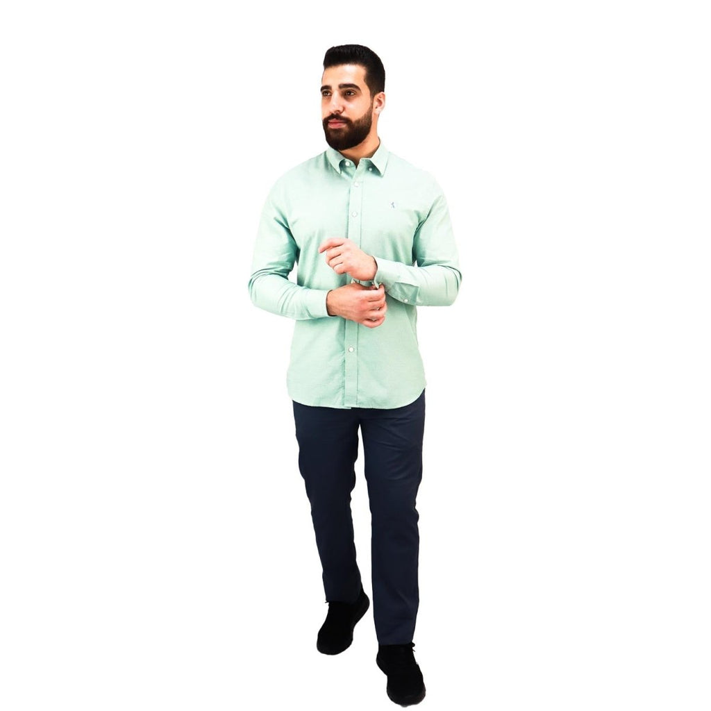 Giordano Men's Shirt With Small Lion Embroidery - Premium Shirts