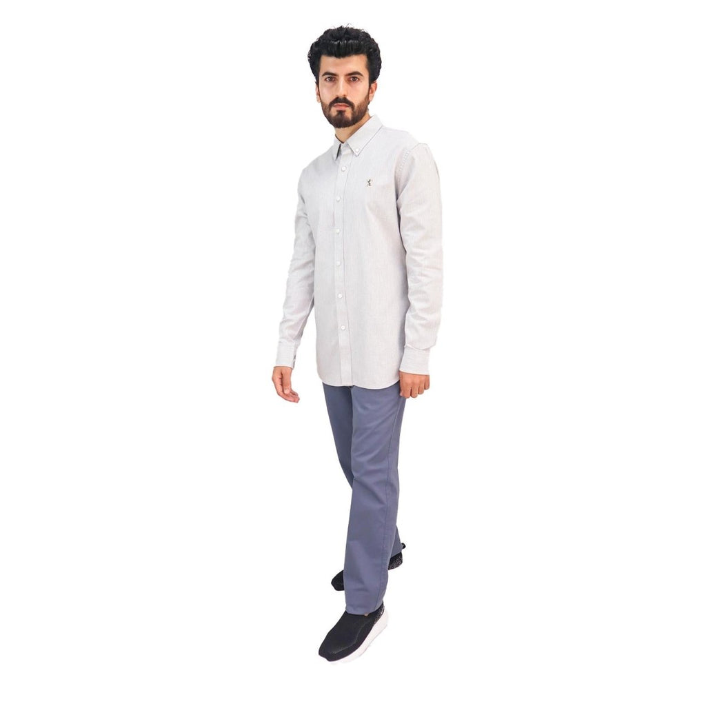 Giordano Men's Shirt With Small Lion Embroidery - Premium Shirts
