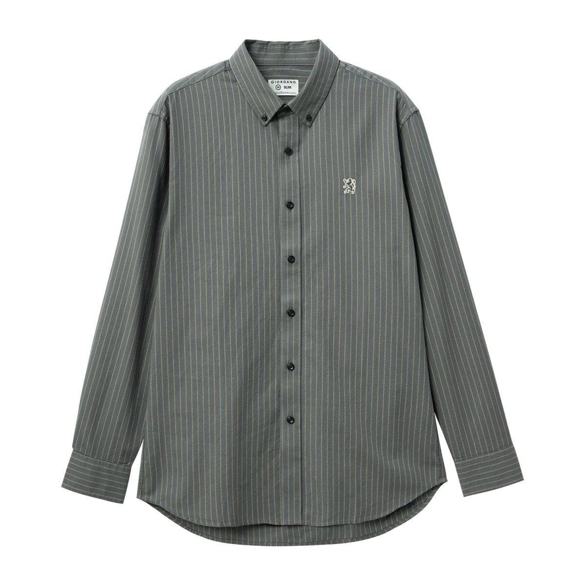 Giordano Men's Shirt With Small Lion Embroidery - Premium Shirts