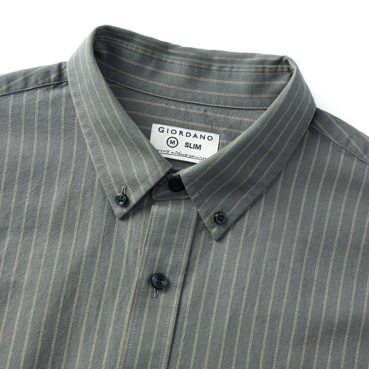 Giordano Men's Shirt With Small Lion Embroidery - Premium Shirts