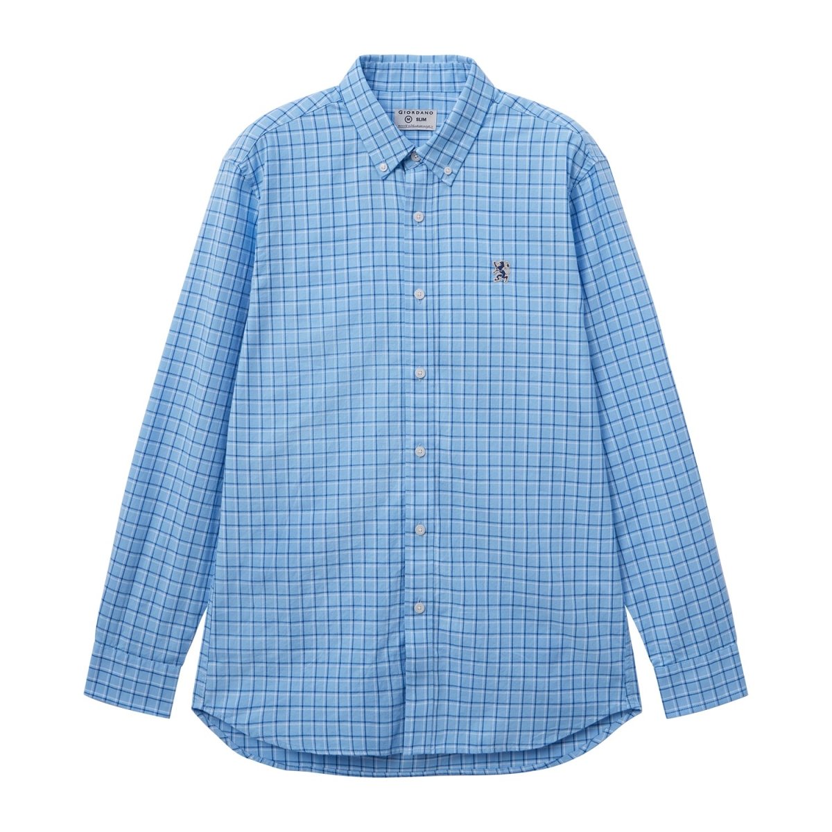 Giordano Men's Shirt With Small Lion Embroidery - Premium Shirts