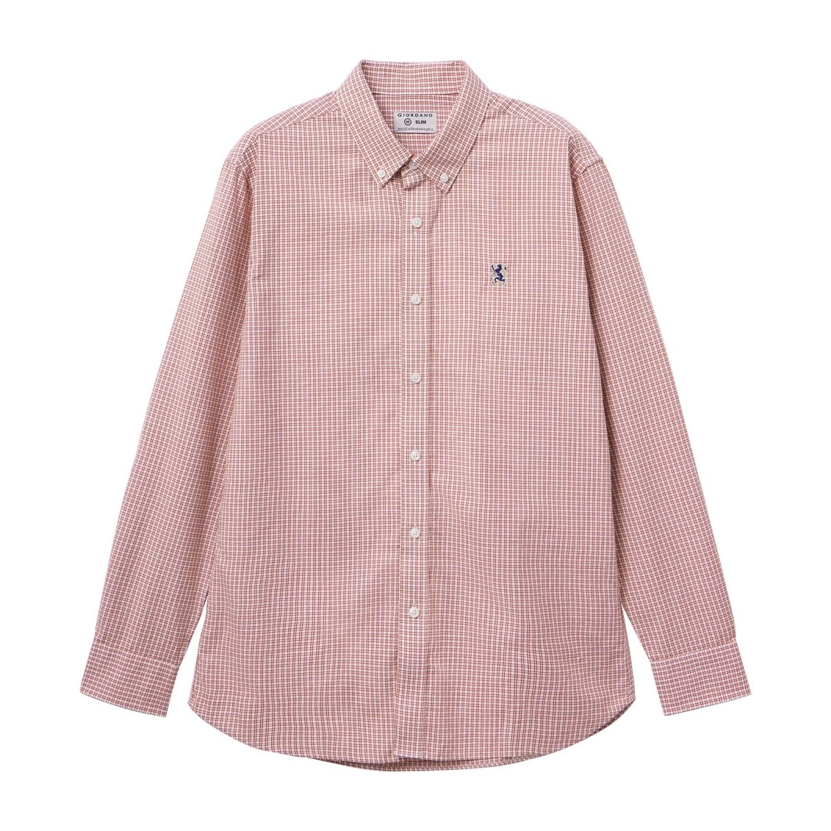 Giordano Men's Shirt With Small Lion Embroidery - Premium Shirts