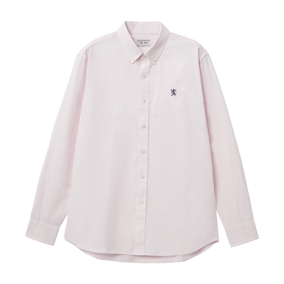 Giordano Men's Shirt With Small Lion Embroidery - Premium Shirts