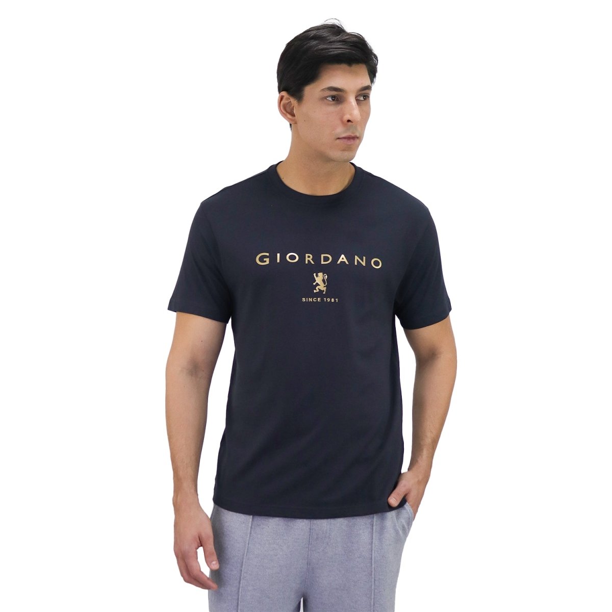 Giordano Men's Short Sleeve Print Tee - Premium Print Tee