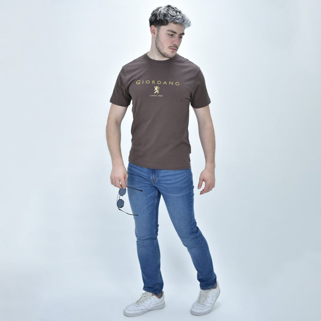 Giordano Men's Short Sleeve Print Tee - Premium Print Tee