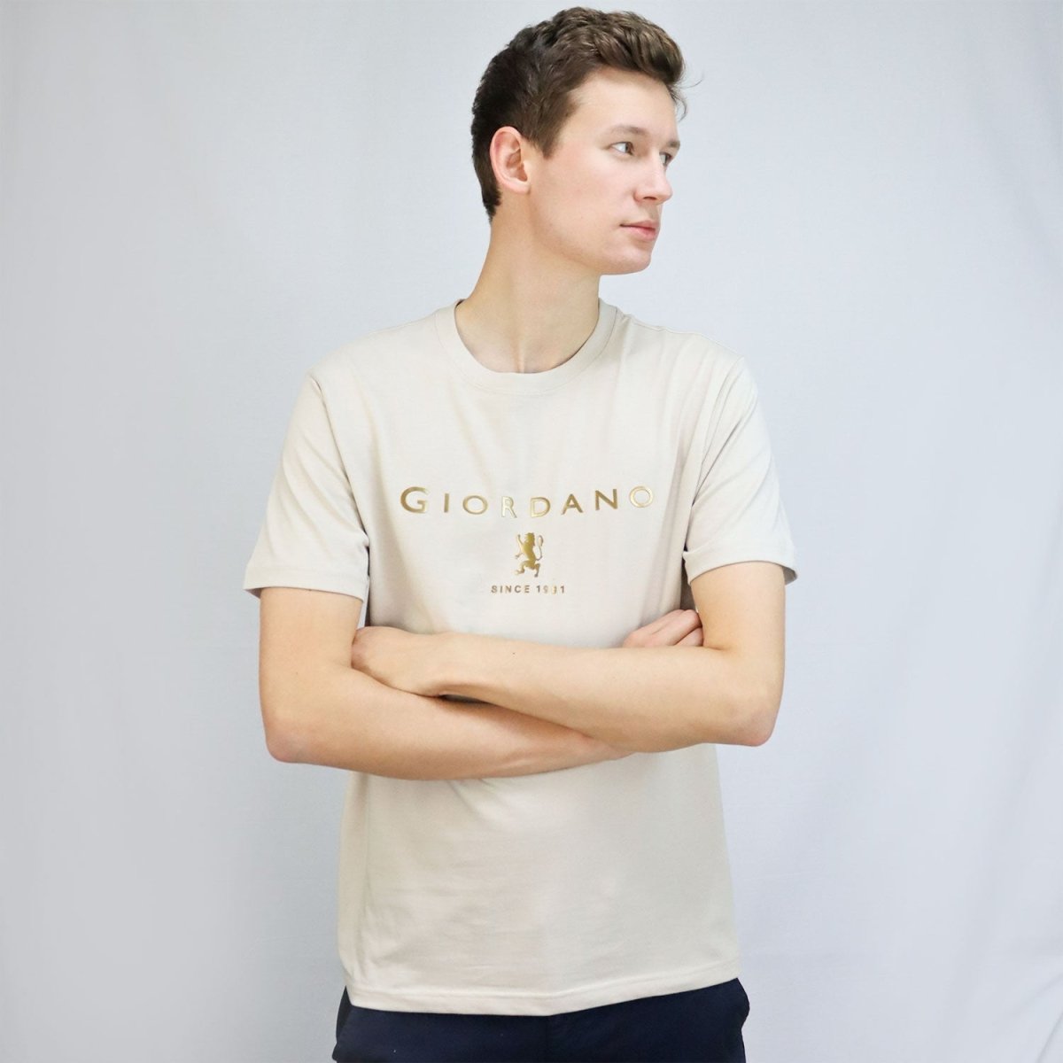 Giordano Men's Short Sleeve Print Tee - Premium Print Tee