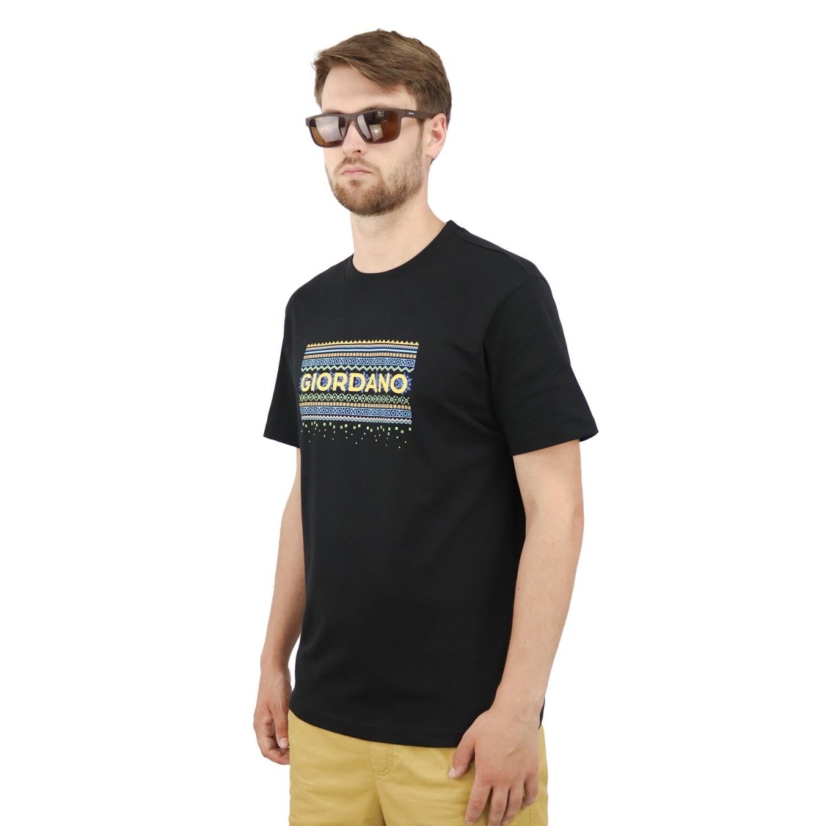 Giordano Men's Signature Print Tee - Premium Print Tee