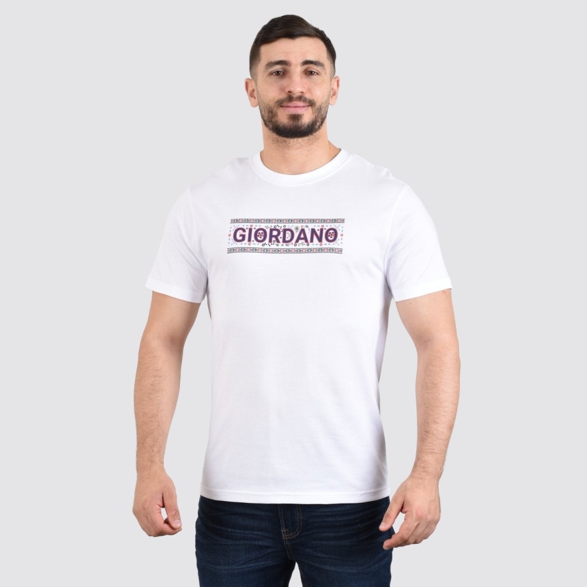 Giordano Men's Signature Print Tee - Premium Print Tee