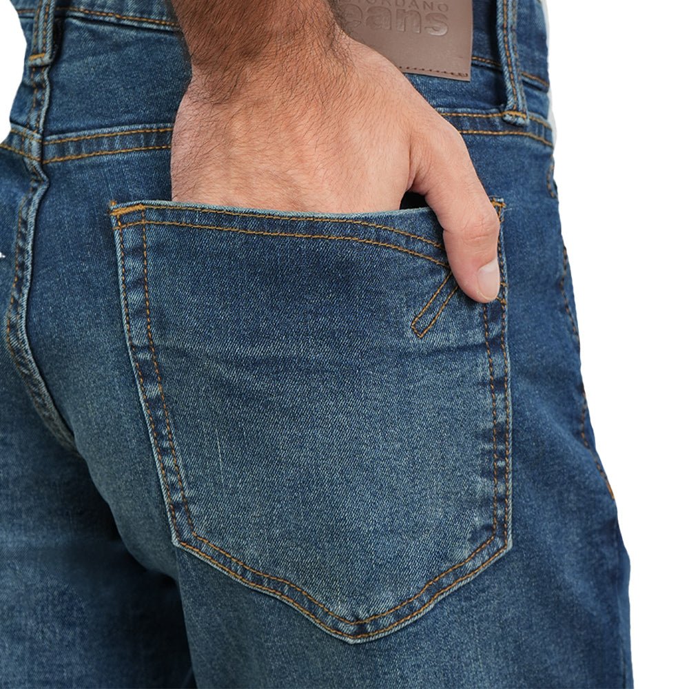 Giordano Men's Skinny Taper Stretch Cotton Denim Jeans Low Rise - first_variant_option_2 Premium Jeans for Giordano