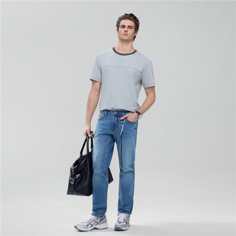 Giordano Men's Skinny Taper Stretch Denim Jeans - first_variant_option_2 Premium Jeans for Giordano