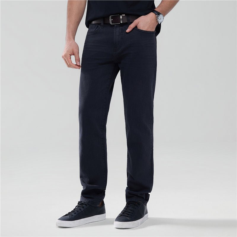 Giordano Men's Skinny Taper Stretch Denim Jeans With Elastic Waist - first_variant_option_2 Premium Jeans for Giordano