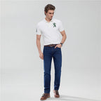 Giordano Men's Skinny Taper Stretch Denim Jeans With Elastic Waist - first_variant_option_2 Premium Jeans for Giordano